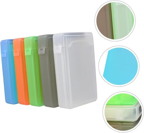 Housoutil 5pcs Hard Drive Cases Durable Anti-Shock Protectors for Hard Disks Stylish Colors White Green Gray for Safe Storage and Travel in Kuwait