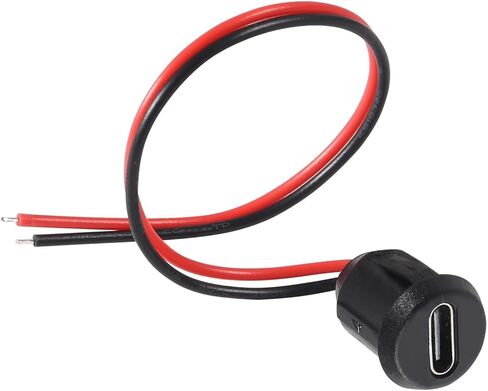 5 قطعة 2Pin USB موصل Type-C مقاوم للماء مع مقبس أنثى شحن سريع جاك ميناء USB-C قابس الشاحن in Kuwait