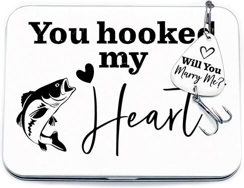 Fishing Marriage Proposal Will You Marry Me Fishing Lure You Hooked My Heart in Kuwait