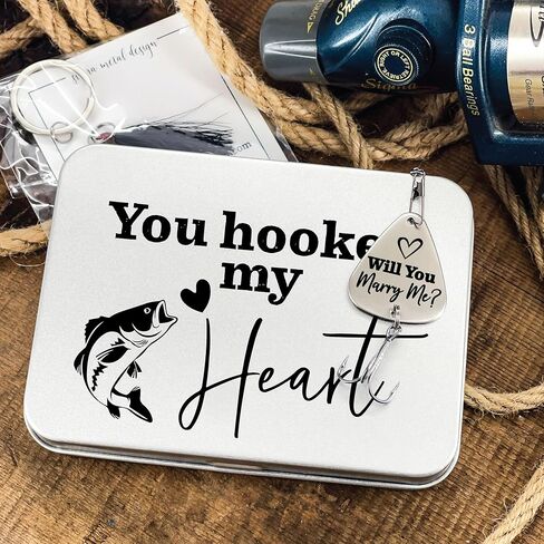 Fishing Marriage Proposal Will You Marry Me Fishing Lure You Hooked My Heart in Kuwait