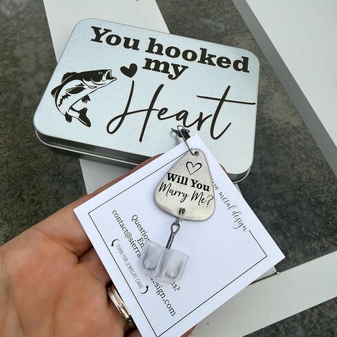 Fishing Marriage Proposal Will You Marry Me Fishing Lure You Hooked My Heart in Kuwait