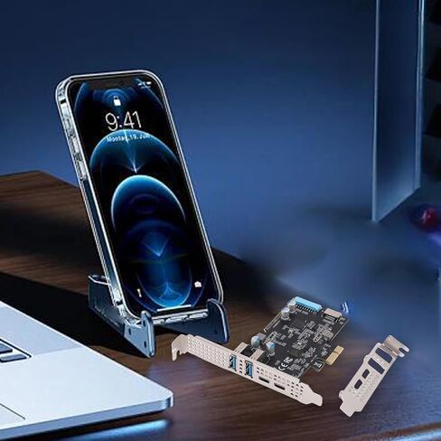 بطاقة PCIe إلى USB 3.2 Gen 1، محول توسيع PCIe بعرض النطاق الترددي 10 جيجابت في الثانية و4 منافذ، بطاقات من النوع C والنوع A للكمبيوتر المكتبي OS X in Kuwait
