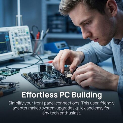 محول USB 2.0 إلى النوع E - لوحة أم ذات 9 سنون إلى محول اللوحة الأمامية من النوع C، هيكل معدني متين لأجهزة الكمبيوتر الشخصية in Kuwait