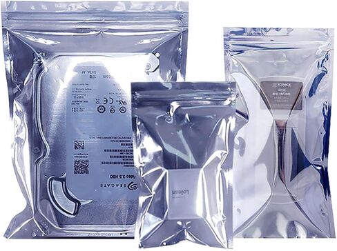 ESD Bags, 100pcs Anti Static Resealable Shielding Bags, 4 x 6 inch for Hard Drive, SSD, Memory, PCB & Electronic Components Protection in Saudi Arabia