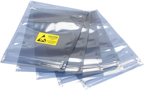 Generic Anti Static Bags Shielding Bag 50pcs 4x6inch(10x15cm) Resealable with Labels for Hard Drive HDD SSD in Kuwait