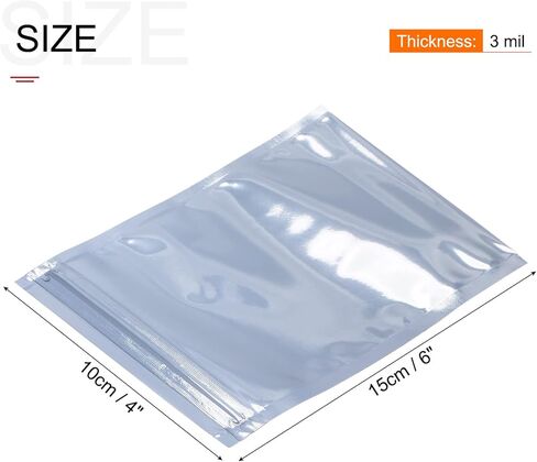 Generic Anti Static Bags Shielding Bag 50pcs 4x6inch(10x15cm) Resealable with Labels for Hard Drive HDD SSD in Kuwait