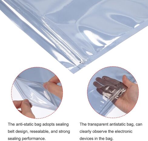 Generic Anti Static Bags Shielding Bag 50pcs 4x6inch(10x15cm) Resealable with Labels for Hard Drive HDD SSD in Kuwait