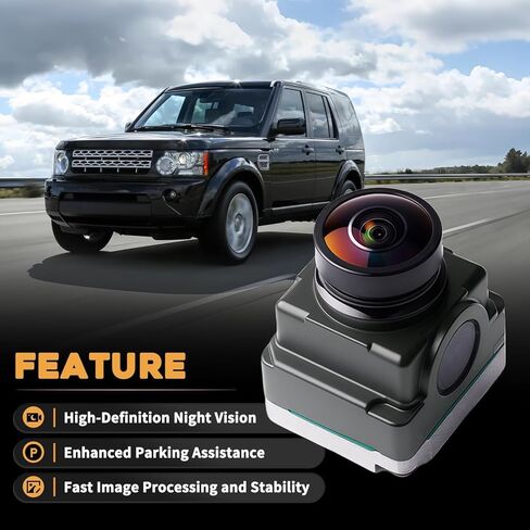 كاميرا احتياطية للرؤية الخلفية FW93-19H422-AB متوافقة مع Land Rover Discovery IV 2012-2015Jaguar E-Pace X540 2017-2022 Jaguar XE X760 2015-2022 بواسطة كاميرا مساعدة الوقوف العكسي استبدال LR060915 in Kuwait