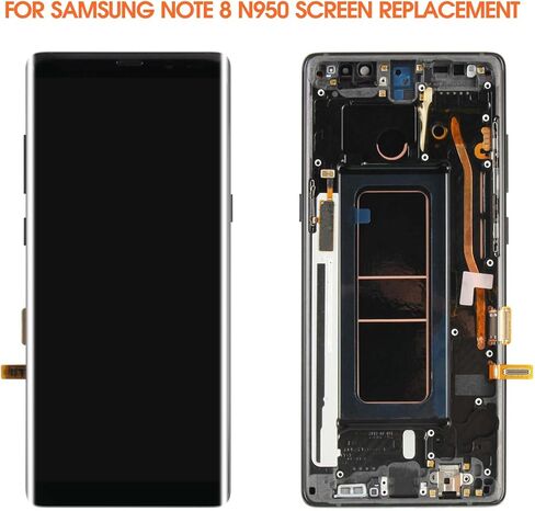 INCELL for Samsung Galaxy Note 8 Screen Replacement for Samsung Note8 LCD Display N9500 N950F N950U LCD Digitizer Touch Assembly Black with Frame(Not Fingerprint) in Kuwait