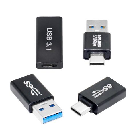 cablecc 4PCS USB Data Blocker Male to Female Type-A to USB-C Only for Power Charge Eliminate Data Risks During Charging Anti-Hacking Protection in Kuwait
