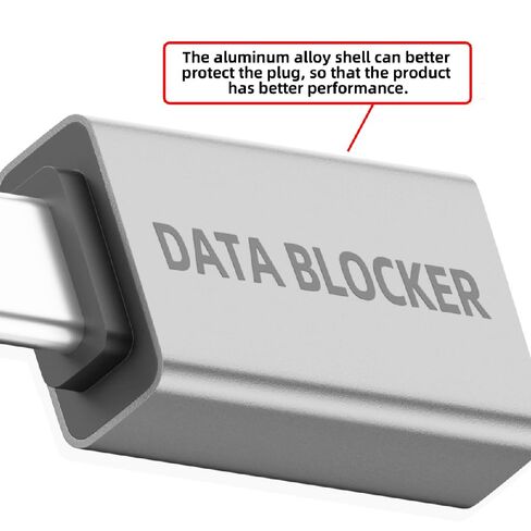 cablecc 4PCS USB Data Blocker Male to Female Type-A to USB-C Only for Power Charge Eliminate Data Risks During Charging Anti-Hacking Protection in Saudi Arabia
