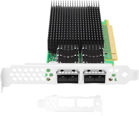 محول شبكة إيثرنت QSFP56 ثنائي المنفذ 200 جيجابت/ثانية لمحول Mellanox ConnectX-6 SmartNIC PCIe 4.0 x16 InfiniBand محول RDMA (RoCE) يدعم Windows/Windows Server/Linux in Kuwait