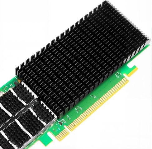 محول شبكة إيثرنت QSFP56 ثنائي المنفذ 200 جيجابت/ثانية لمحول Mellanox ConnectX-6 SmartNIC PCIe 4.0 x16 InfiniBand محول RDMA (RoCE) يدعم Windows/Windows Server/Linux in Kuwait