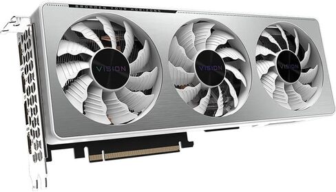 بطاقة رسومات GIGABYTE GeForce RTX 3070 Vision OC 8G (REV2.0) و3X WINDFORCE Fans وLHR و8GB 256-bit GDDR6 وGV-N3070VISION OC-8GD REV2.0 بطاقة فيديو (متجددة) in Kuwait