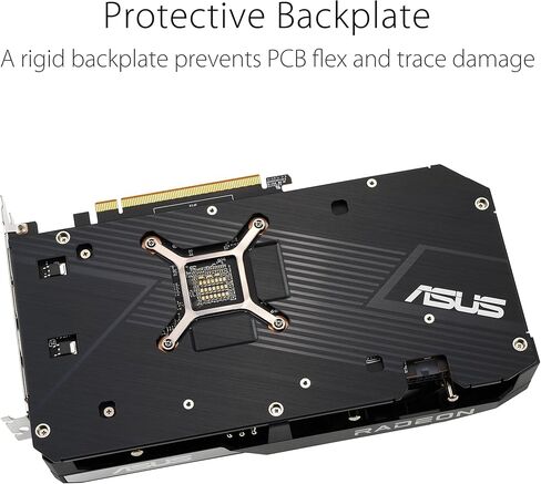 ASUS Dual AMD Radeon RX 6600 XT OC Edition 8GB GDDR6 Gaming Graphics Card (AMD RDNA 2, PCIe 4.0, 8GB GDDR6 Memory, HDMI 2.1, DisplayPort 1.4a, Axial-tech Fan Design, 0dB Technology) (Renewed) in Kuwait