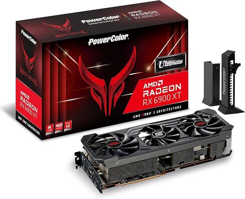 بطاقة رسومات PowerColor Red Devil AMD Radeon RX 6900 XT Ultimate Gaming مع ذاكرة GDDR6 سعة 16 جيجابايت، وHDMI 2.1 (متجددة) in Kuwait