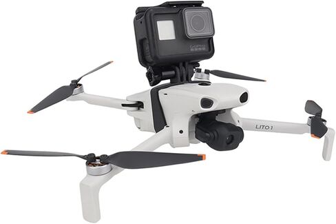 دعامة محول تثبيت الكاميرا لـ DJI Lito1/X1، ملحقات دعامة توسيع لـ DJI Lito1/X1، متوافقة مع Insta360 Go Ultra/DJI Osmo Nano/Go Pro، سريعة الإصدار، خفيفة الوزن in Kuwait