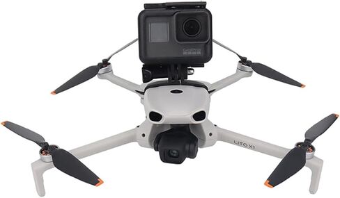 دعامة محول تثبيت الكاميرا لـ DJI Lito1/X1، ملحقات دعامة توسيع لـ DJI Lito1/X1، متوافقة مع Insta360 Go Ultra/DJI Osmo Nano/Go Pro، سريعة الإصدار، خفيفة الوزن in Kuwait