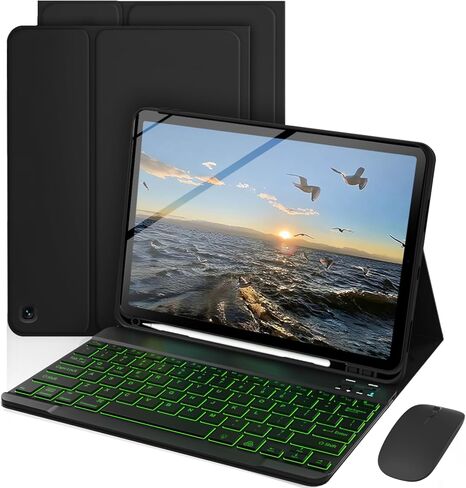حافظة لجهاز Amzaon Fire HD 10 وHD 10+ Plus (الجيل 13/11، إصدار 2023/2021)، حامل مدمج للأقلام قابل للتعديل، ميزة النوم/الاستيقاظ التلقائي، وردي in Kuwait