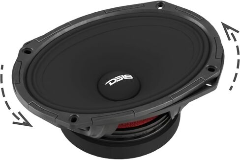 DS18 PROJECT360 6x9" High Sensitivity Mid-High Loudspeaker - 300W RMS 4-Ohm - Rotating Recone Design for Quick Repair in Kuwait