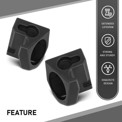GRAND ORANGE Speaker Sound Wedges 2 PCS Compatible with Jeep Wrangler YJ CJ 1976-1995 Black Pair Left and Right in Kuwait