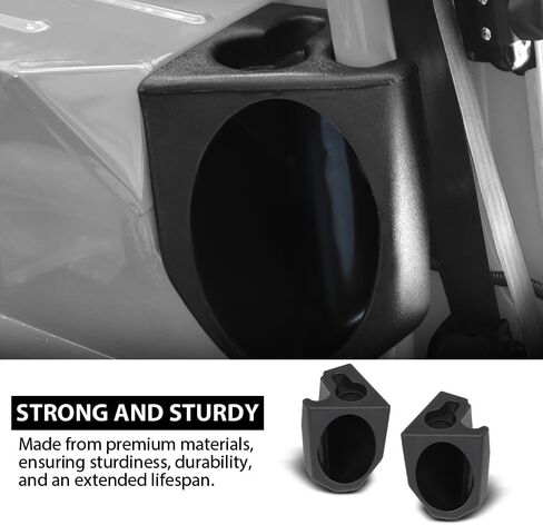 GRAND ORANGE Speaker Sound Wedges 2 PCS Compatible with Jeep Wrangler YJ CJ 1976-1995 Black Pair Left and Right in Kuwait