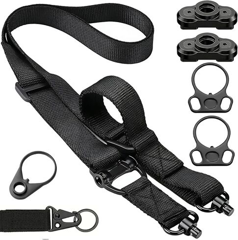 Two Point and Traditional Sling 2 Point Sling Quick Adjust with 2 Pack Sling Swivel Black in Kuwait