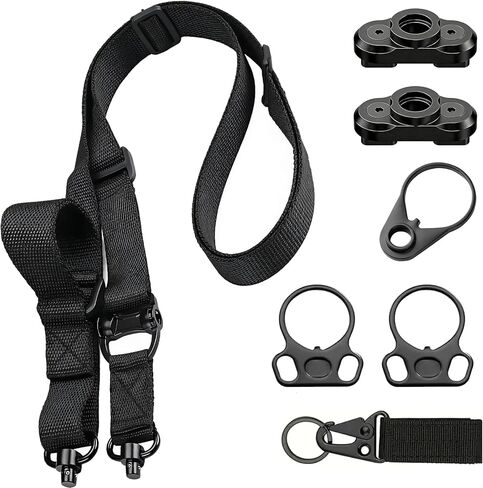 Two Point and Traditional Sling 2 Point Sling Quick Adjust with 2 Pack Sling Swivel Black in Kuwait
