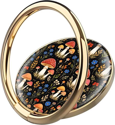 Cell Phone Ring Holder Grip, Luxury Gold Metal Ring Holder 360°Rotation Finger Ring Stand, Cute Large Cell Phone Kickstand Grip Compatible with Most of Phones Yellow White Flowers in Kuwait
