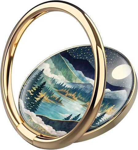 Cell Phone Ring Holder Grip, Luxury Gold Metal Ring Holder 360°Rotation Finger Ring Stand, Cute Large Cell Phone Kickstand Grip Compatible with Most of Phones Yellow White Flowers in Kuwait