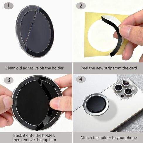 لاصق بديل متوافق مع OHSNAP Grip 3، Grip 4، Grip 5، ملصقات مزدوجة الجوانب قابلة للإزالة (عبوة من 5) OS-UHB2-5P in Kuwait