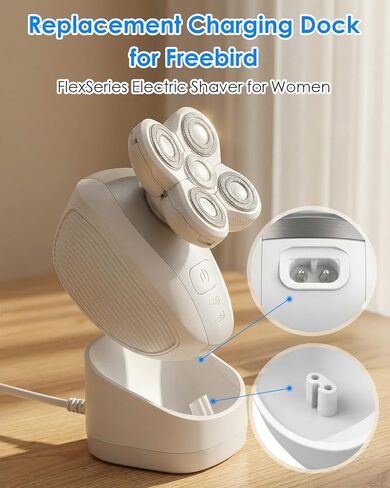 Replacement Charging Dock for Freebird FlexSeries Electric Razor for Women, Charger Base with Power Cord Compatible with Women's Freebird FlexSeries Electric Shaver in Kuwait
