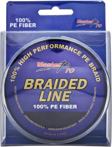 MASTERPRO PE Fiber 150 Yard Fishing Line, Colored, Abrasion Resistant 4 Strand Braided Strong String, 10lb 15lb 20lb 25lb 30lb 40lb 50lb 80lb 100lb Thin Diameter Superline in Saudi Arabia