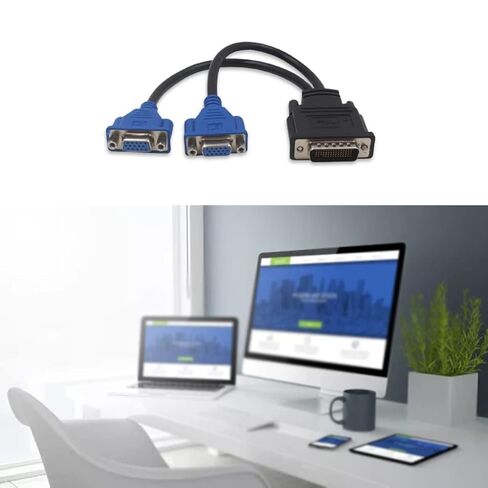 كابل محول DMS-59 Pin إلى 2 VGA يقلل من فقدان نقل البيانات وتجنب الوزن الخفيف الخاطئ in Kuwait