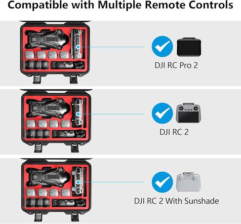 حافظة صلبة FPVtosky لجهاز DJI Mavic 4 Pro & RC 2 غطاء حماية من الشمس مع حبل قصير in Kuwait