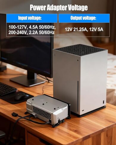 استبدال مصدر الطاقة الداخلي يناسب أجهزة Xbox Series X موديل 1920، وحدة التحكم في الألعاب ومحول التيار المتردد لشاحن الطوب مع سلك 100-127 فولت 200-240 فولت in Kuwait