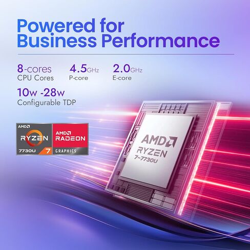 كمبيوتر محمول Dell 15 بشاشة تعمل باللمس، AMD Ryzen 7 7730U (Beats i7-1355U)، ذاكرة الوصول العشوائي 20 جيجابايت، 512 جيجابايت NVMe SSD، Windows 11 Pro، 15.6 بوصة FHD IPS، Copilot AI، Type-C، HDMI، أسود، موديل 2026 in Kuwait