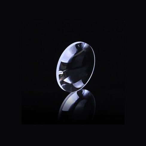 50 * 50mm (D*F) Double Convex Condensing Glass Lens, Optical Brightness Enhancement, for Projector 1PC in Kuwait