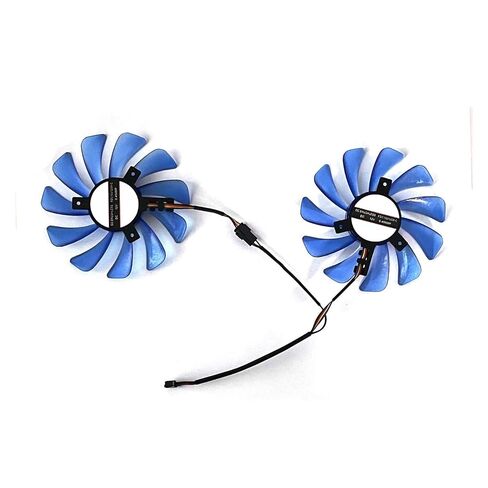 مروحة تبريد لبطاقة الرسومات 95 ملم لمروحة بديلة RX 580 RX570/470/480-4pin DC 12V 0.45A in Kuwait