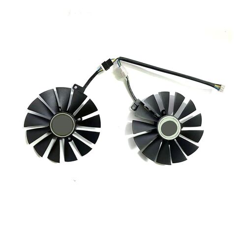 95 مللي متر 4-Pin DC 12V بطاقة الرسومات مروحة تبريد بديلة لـ RX 470 580 570 GTX 1050 TI 1070 TI 1080TI(2 FAN-T129215BM) in Kuwait
