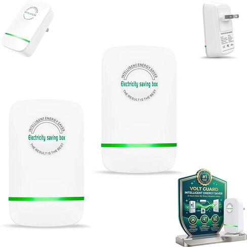 Electricity Saving Box Smart Power Saver Plug, Voltage Stabilizer & Surge Protector, Plug-in Energy Saver Device 90V-250V for Home Office, Compact and Easy Installation (4 Pcs) in Saudi Arabia