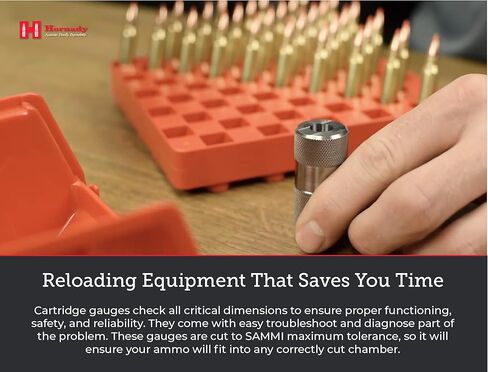 مقياس خرطوشة Hornady Lock-N-Load 30-06 SPRG، 380717 - إعادة تحميل الإمدادات للمساعدة في التحقق من الحالات ومواصفات الذخيرة - مقاييس فولاذية دقيقة أسطوانية خاصة بالعيار مقطوعة لتناسب تفاوتات SAAMI in Kuwait