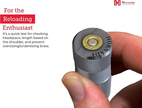 مقياس خرطوشة Hornady Lock-N-Load 30-06 SPRG، 380717 - إعادة تحميل الإمدادات للمساعدة في التحقق من الحالات ومواصفات الذخيرة - مقاييس فولاذية دقيقة أسطوانية خاصة بالعيار مقطوعة لتناسب تفاوتات SAAMI in Kuwait