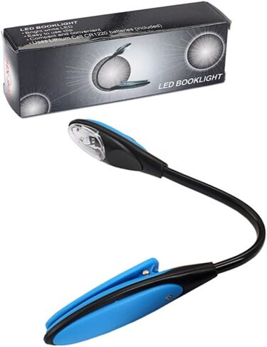 Gadpiparty Adjustable Clip Led Reading Light for Laptop Music Stand and Bed Flexible USB Lamp with Eye-Protection Technology Blue Color for Study and Crafts in Kuwait