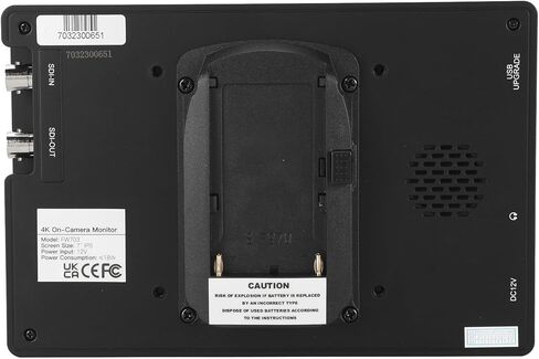 شاشة مراقبة ميدانية للكاميرا تعمل باللمس Focket، شاشة مراقبة ميدانية 7 بوصة IPS 3G SDI 4K DSLR، شاشة عرض كاميرا 7 بوصة مع دقة عالية كاملة 1920x1200 450cd M2 رسم بياني للسطوع لون زائف LUT in Kuwait