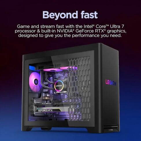 الكمبيوتر المكتبي للألعاب Lenovo Legion Tower 5i - Intel Ultra 7 265F(Beats i7-14700F) | انفيديا ار تي اكس 5060 تي اي 8 جيجا | | 32 جيجا DDR5 | 1 تيرابايت اس اس دي | اتش دي ام اي 2.1 | واي فاي 6E | ويندوز 11 برو | لوحة مفاتيح وماوس سلكية in Kuwait