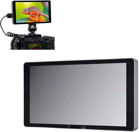 Portable DSLR Monitor, Field Monitor with Battery, 1200nit 332g, 6" 1920 x 1080, Waveform, Peaking, HDR 3D LUT, for Video Assisting in Kuwait