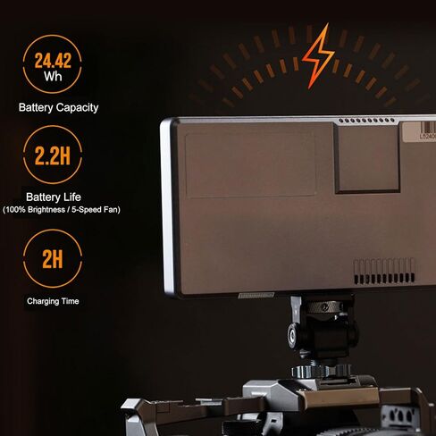 Portable DSLR Monitor, Field Monitor with Battery, 1200nit 332g, 6" 1920 x 1080, Waveform, Peaking, HDR 3D LUT, for Video Assisting in Kuwait