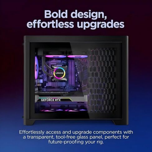 كمبيوتر مكتبي للألعاب Lenovo Legion Tower 5i Gen 10، Intel 20-Core Ultra 7 265F (يصل إلى 5.20 جيجاهرتز)، 64 جيجابايت DDR5، 2 تيرابايت SSD، NVIDIA GeForce RTX 5070 12GB GDDR7، 850W PSU، Wi-Fi 6E، Windows 11 Pro، مع الملحقات in Kuwait