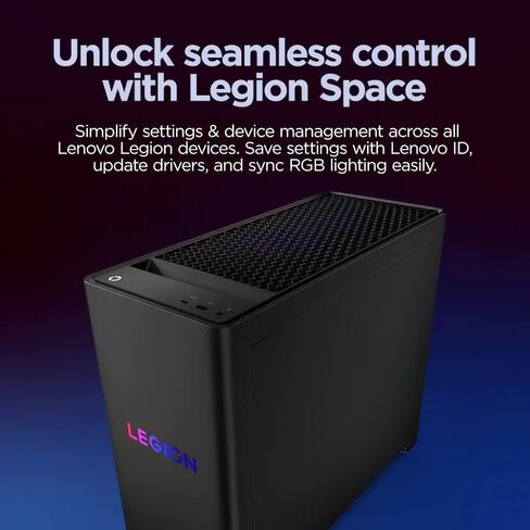 كمبيوتر مكتبي للألعاب Lenovo Legion Tower 5i Gen 10، Intel 20-Core Ultra 7 265F (يصل إلى 5.20 جيجاهرتز)، 64 جيجابايت DDR5، 2 تيرابايت SSD، NVIDIA GeForce RTX 5070 12GB GDDR7، 850W PSU، Wi-Fi 6E، Windows 11 Pro، مع الملحقات in Kuwait